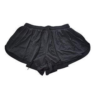 Blaosn Butterfly Running Shorts Black Flowy Athletic Gym Womens XL
